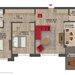 Baneasa Greenfield Residence   3 camere cu vedere la padure Mobilat complet Parcare inclusa